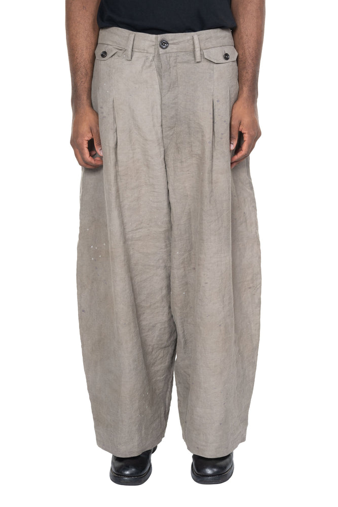 Multi Pleated Loose Fitting Pants