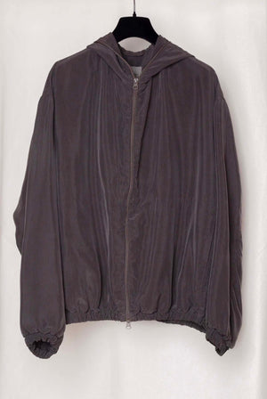 NO.216 Double Hooded Zipper Jacket Brown