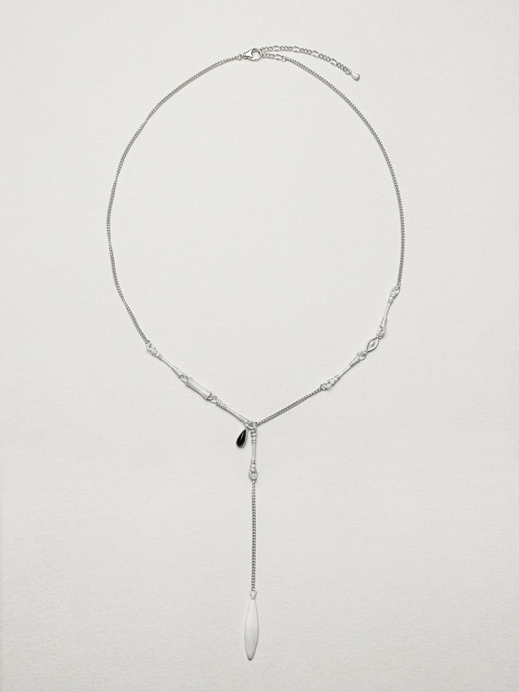 Obsidian Tusk Necklace