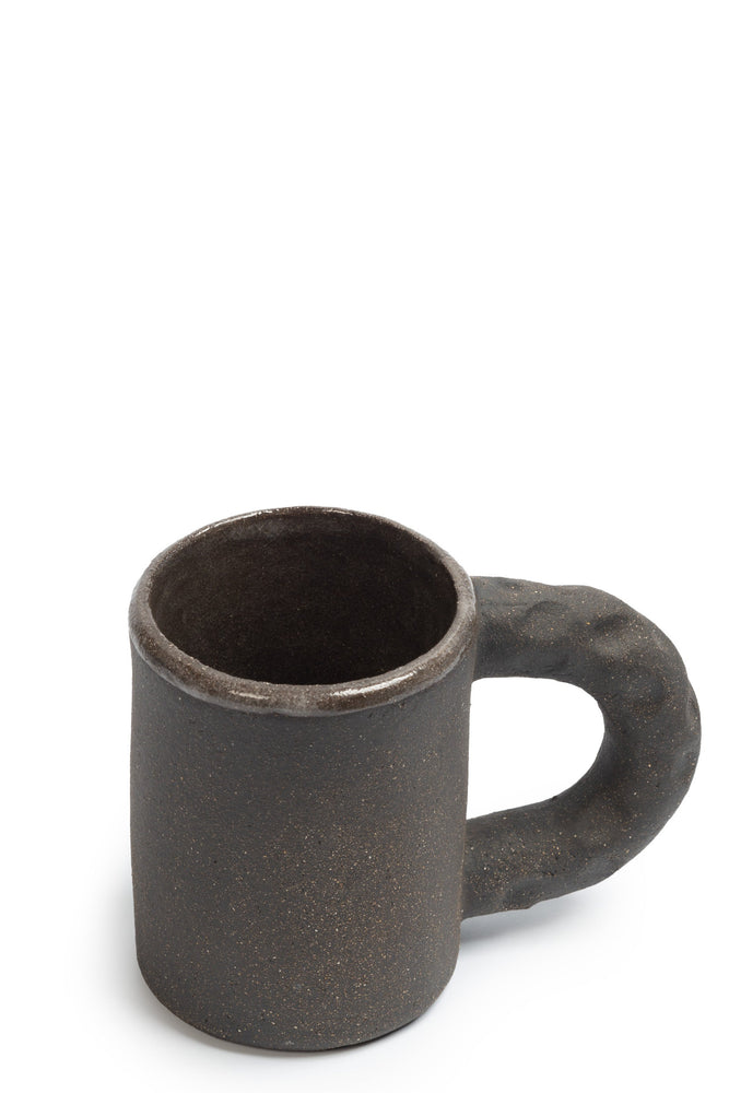 Olivia Fiddes Squeezed Mug Black