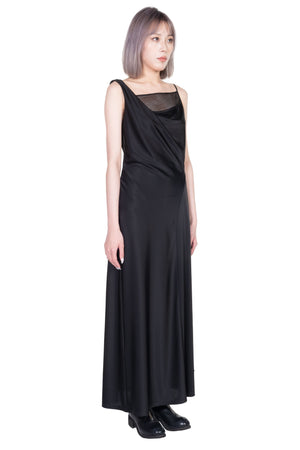 Oude Waag Black Net Splice Dress