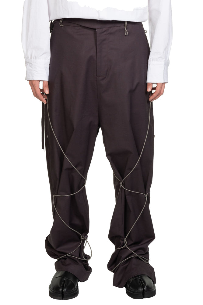 P. Andrade Drawstrings Wide Leg Trousers