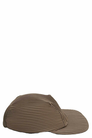 Pleats Cap Cocoa Brown