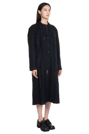 Radial Lined Coat Black