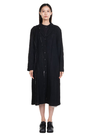 Radial Lined Coat Black