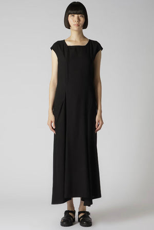 Rayon Broad Front Back Drape Dress