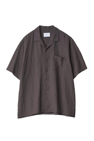 Rayon Linen Oversized Shirt Charcoal