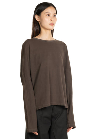 Round Neck Persimmon Dye LS Tee