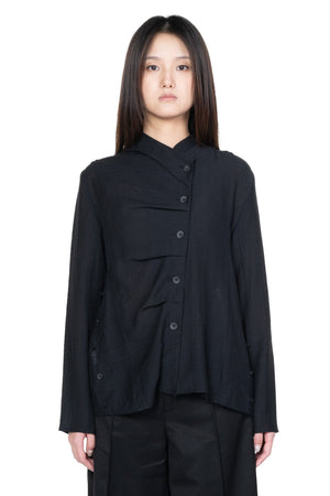 Ruffled Shirt Black