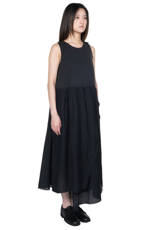 Sculptural Maxi Dress Black