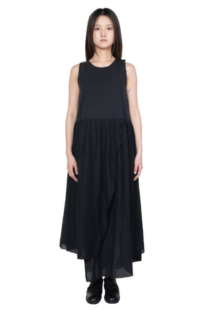 Sculptural Maxi Dress Black