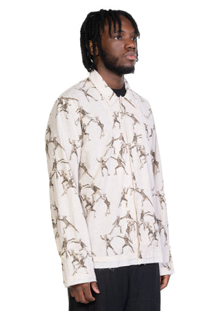 Seasonal Printed Shirt Beige