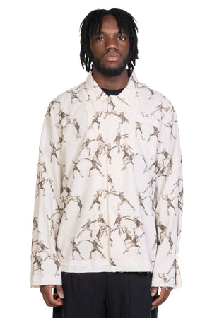 Seasonal Printed Shirt Beige