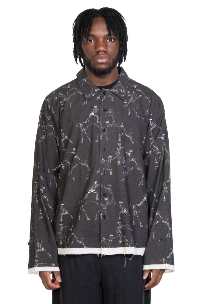 Seasonal Printed Shirt Black
