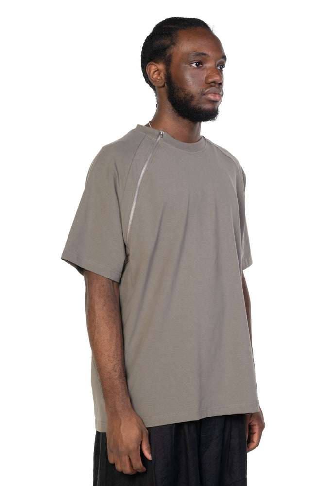 Sequence Zip T-shirt Dusty Green
