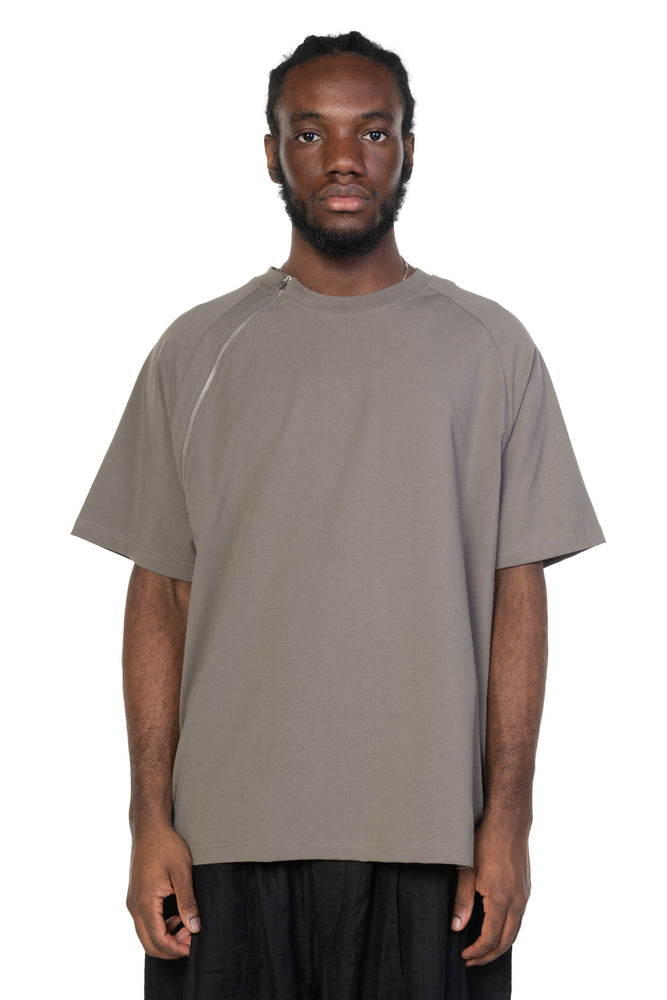Sequence Zip T-shirt Dusty Green
