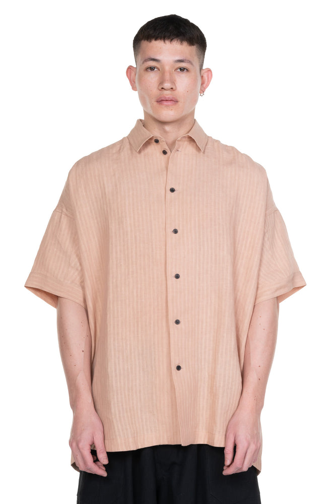 Short Sleeve Linen Shirt Ume
