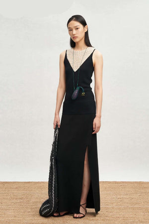 Side Split Skirt Knit