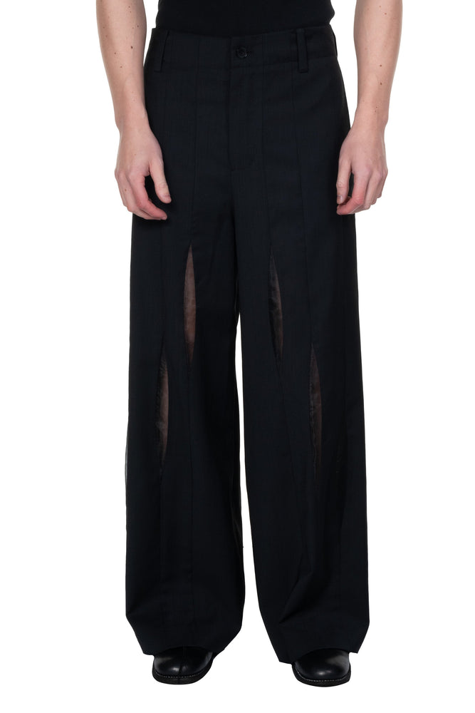 Slashing Organza Trousers
