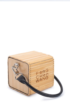 Square Small Bamboo Bag Black