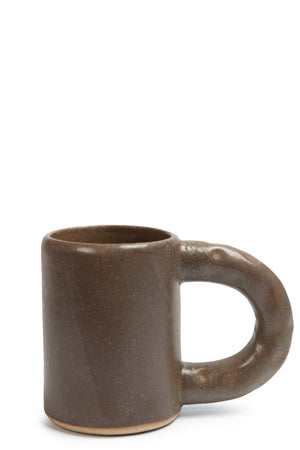 Olivia Fiddes Squeezed Mug Brown