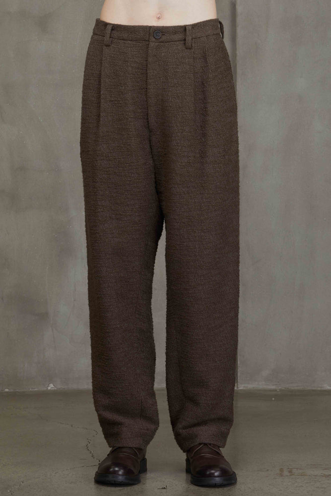 Straight Leg Front Pleats Trousers
