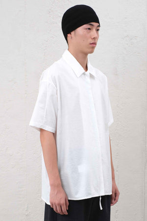 Structured Short Sleeve Shirt White