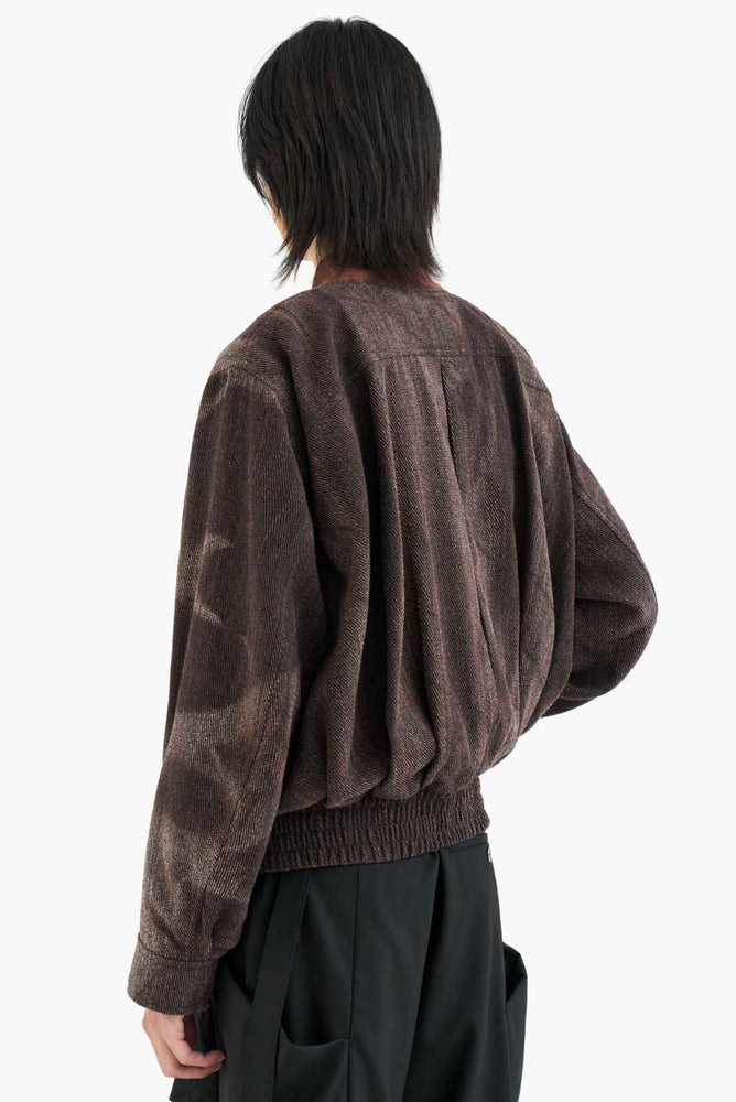 Sun-Bleached Pleated Bomber