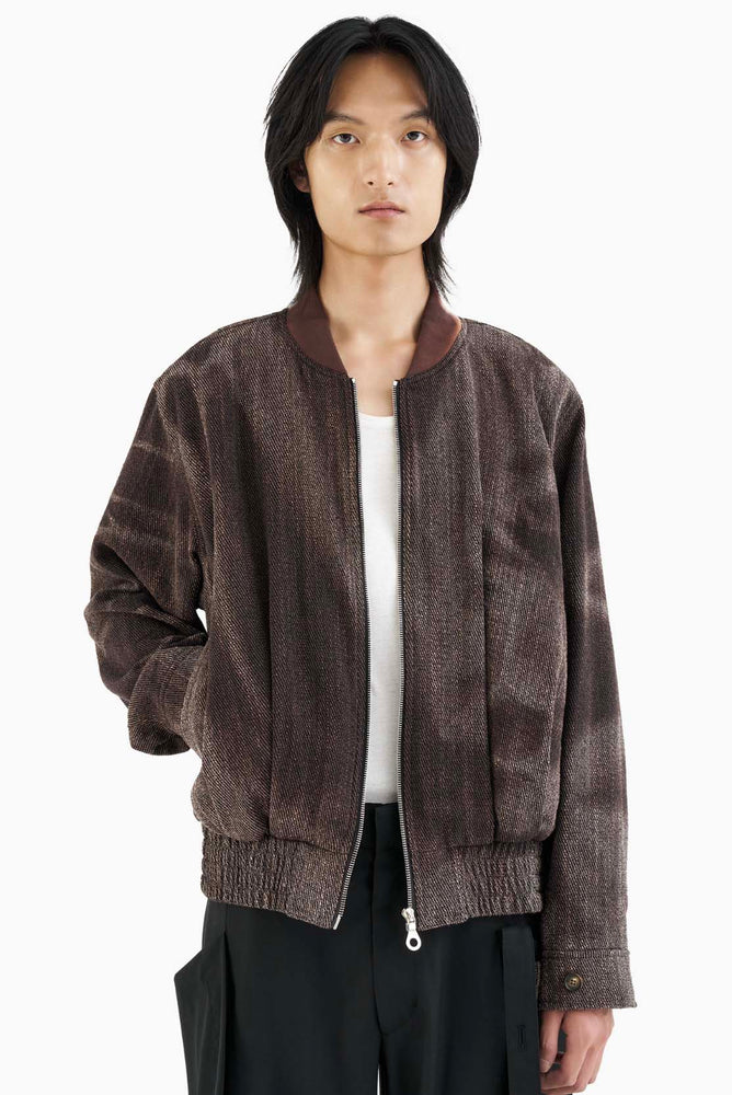 Sun-Bleached Pleated Bomber