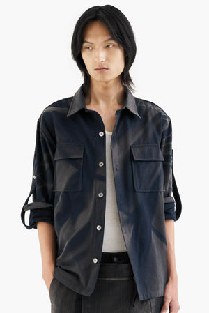 Sun-Bleached Strap Detailed Shirt