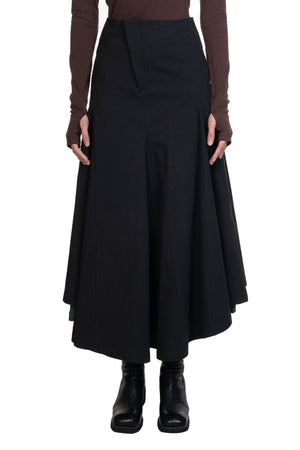 Swivel Double Skirt Black