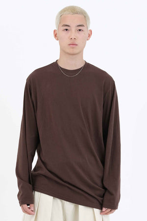 Swivel Long Sleeve T-shirt Dark Brown