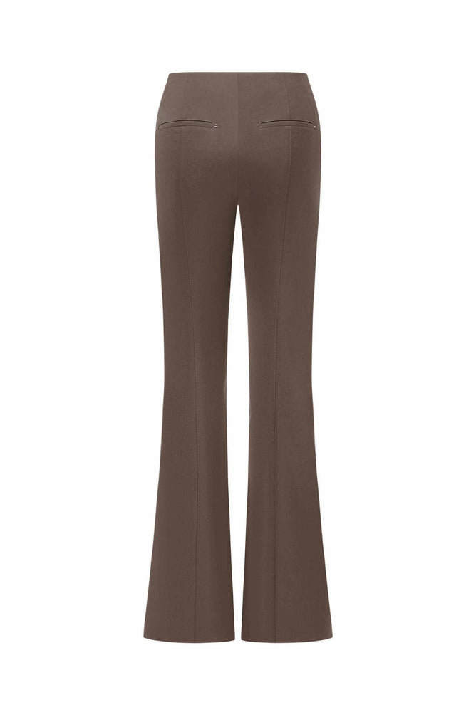 Tailored Flared Pants Coffee