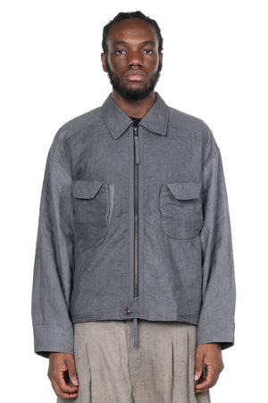Turndown Collar Zipper Short Jacket