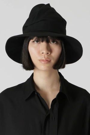 Twisted Wool Gabardine Hat