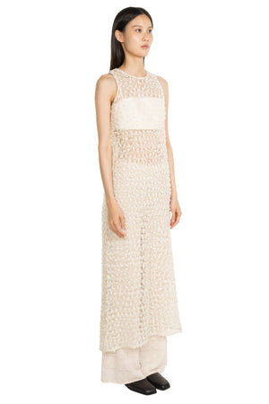 Two Piece Suspended Dress Beige
