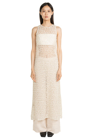 Two Piece Suspended Dress Beige