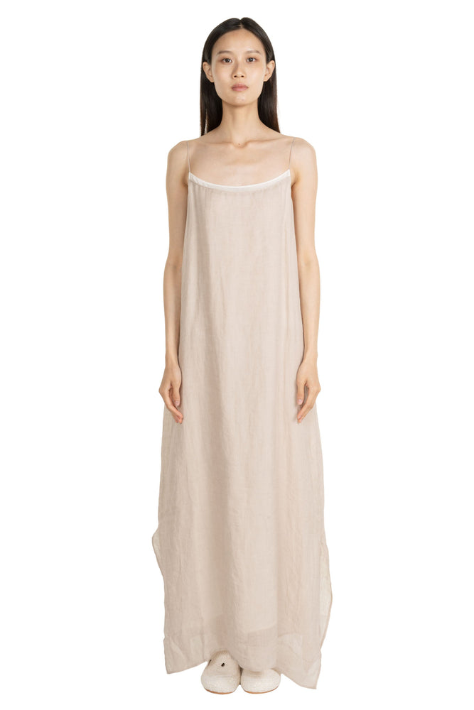 Two Piece Suspended Dress Beige