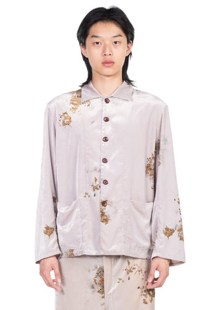 Velvet Chinese Medicine Print Pyjama Jacket