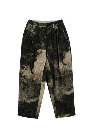 Velvet Pleated Trousers