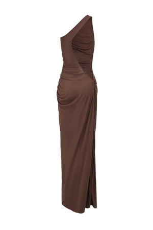 Venus Dress Reddish Brown