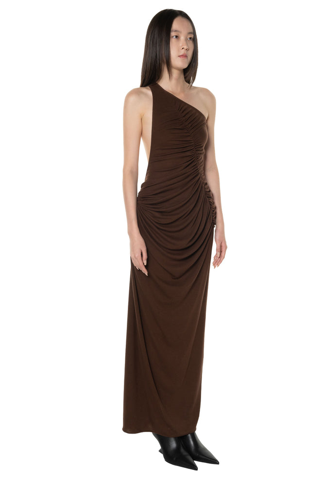Venus Dress Reddish Brown