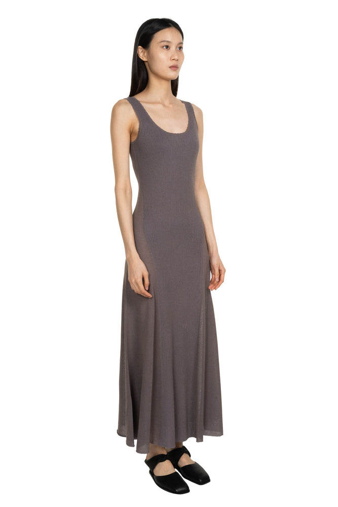 Vest Long Dress Purple