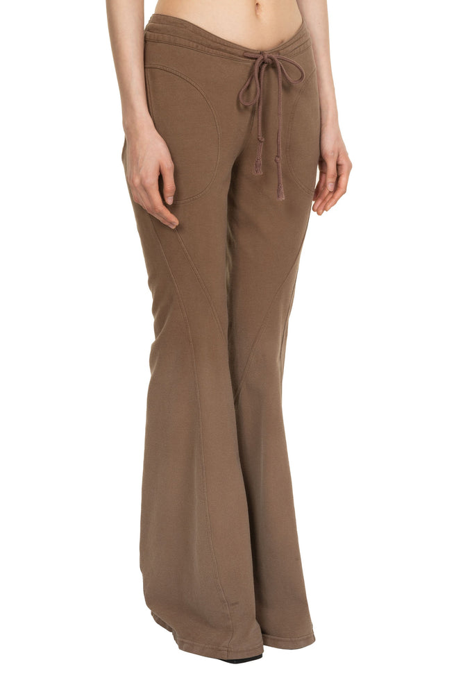 Washed Flared Jersey Pants