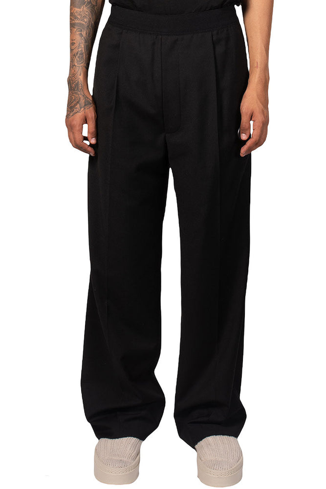 We11done Black Logo Trousers