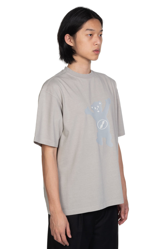 We11done Grey Teddy Logo T-shirt
