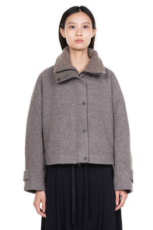 Wool and Yak Knit Jacket Elephant