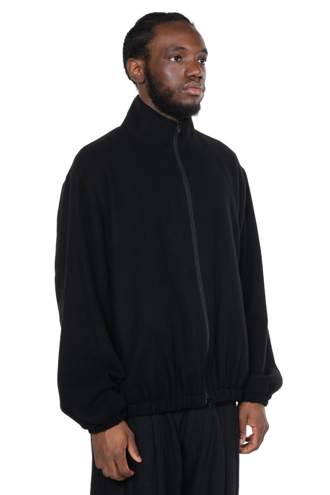 Wool Cashmere Fleece Zip Jacket