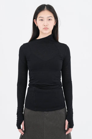 Wool LS Tee Black