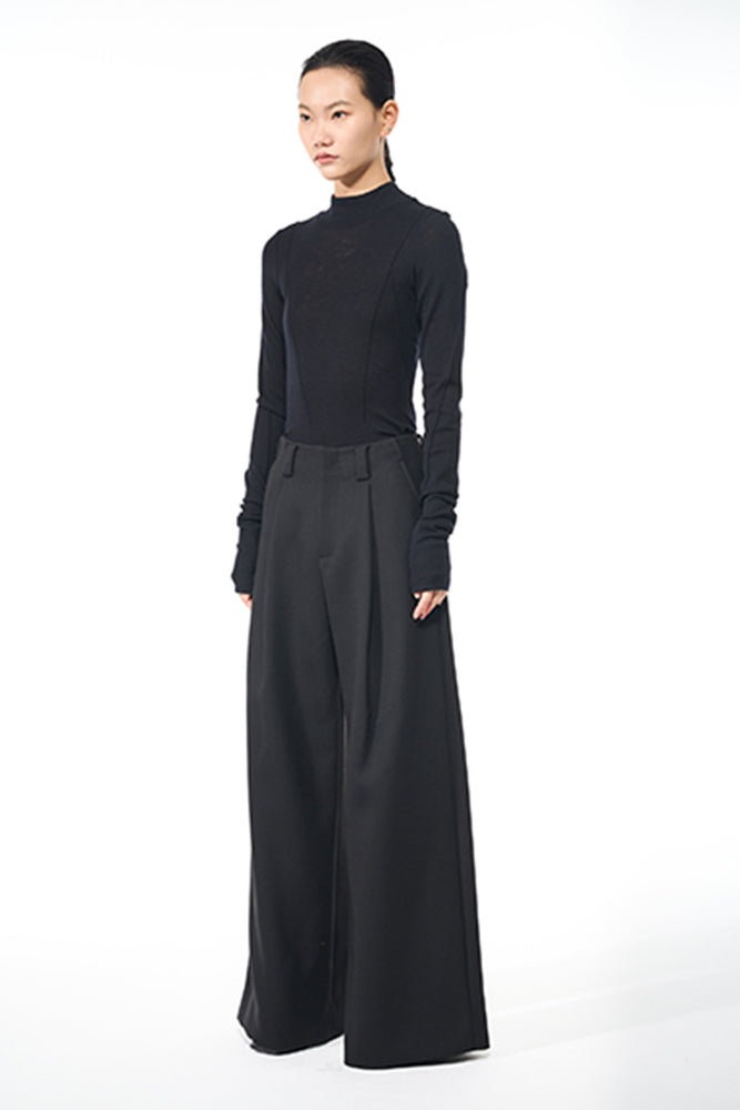Attempt Black Oversized Trousers